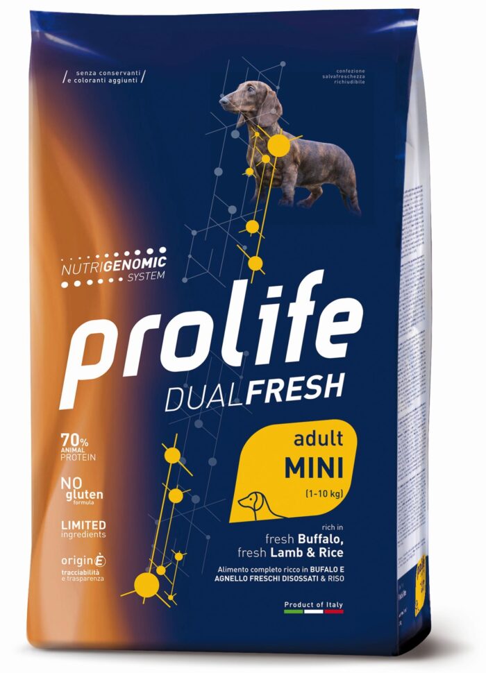 DOG PROLIFE ADULT LAMB:BUFFALO&RICE MINI 2 KG