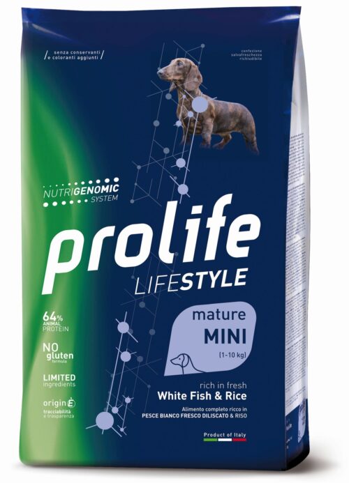 Dog Prolife Lifestyle Mature Mini White fish & Rice 2 kg e 7 kg