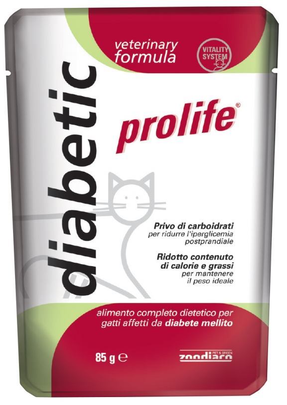 Cat Prolife Veterinary Formula Diabetic – busta 85 gr
