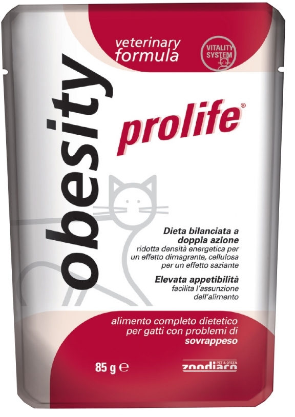 Cat Prolife Veterinary Formula Obesisty - busta 85 gr