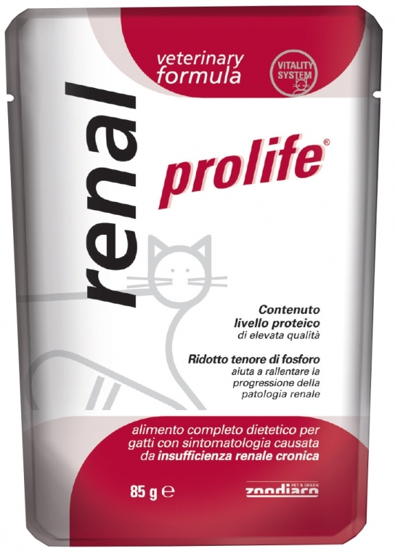Cat Prolife Veterinary Formula Renal – busta 85 gr
