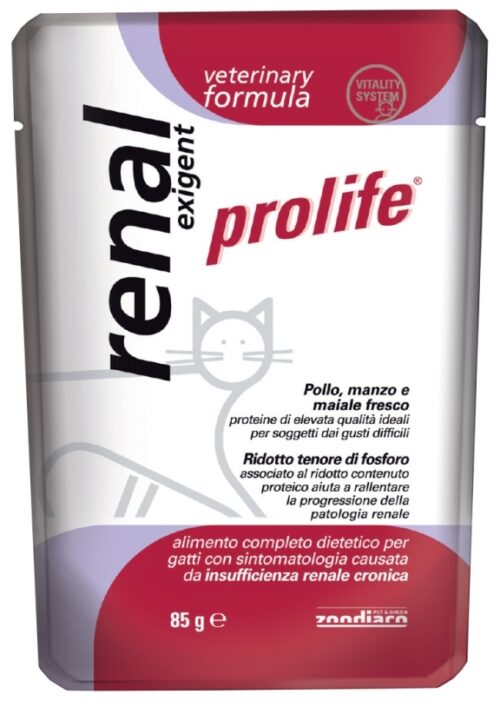 Cat Prolife Veterinary Formula Renal Exigent – busta 85 gr