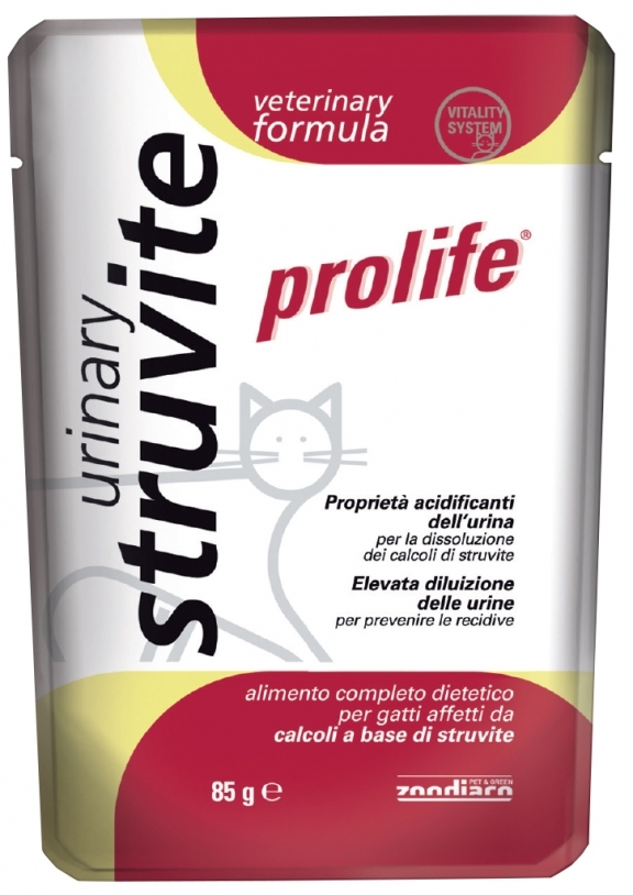 Cat Prolife Veterinary Formula Urinary Struvite – busta 85 gr