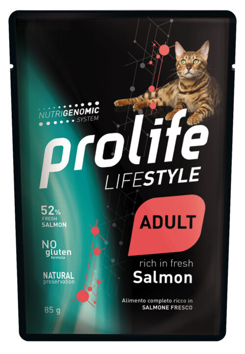 CAT PROLIFE WET LIFESTYLE ADULT SALMON - busta 85 GR