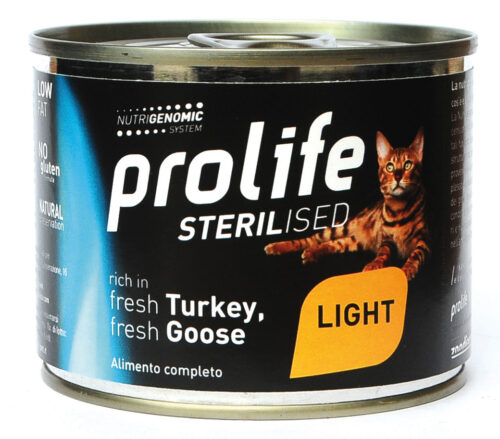 CAT PROLIFE WET STERILISED LIGHT TURKEY & GOOSE - 200 GR