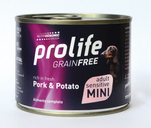 DOG PROLIFE WET GRAINFREE MINI PORK & POTATO- 200 gr