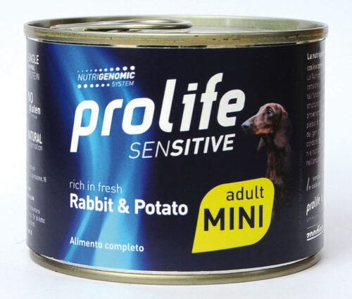 DOG PROLIFE WET SENSITIVE MINI RABBIT & POTATO - 200 gr