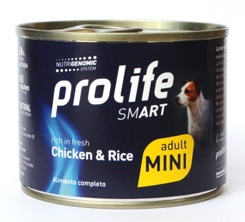 DOG PROLIFE WET SMART ADULT MINI CHICKEN & RICE - 200 gr